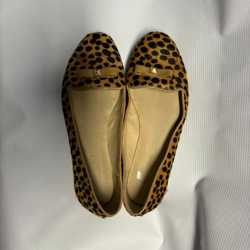 Kate Spade ballet flats shoes cowhide leather